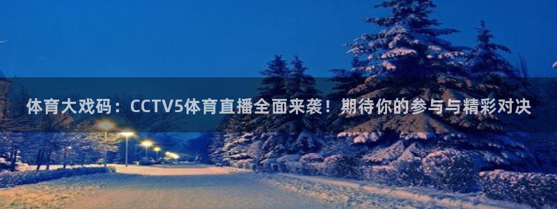 体育大戏码：CCTV5体育直播全面来袭！期待你的参与与精彩对决