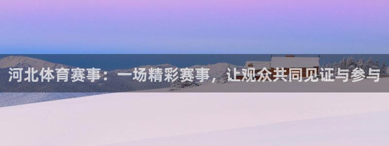 河北体育赛事：一场精彩赛事，让观众共同见证与参与