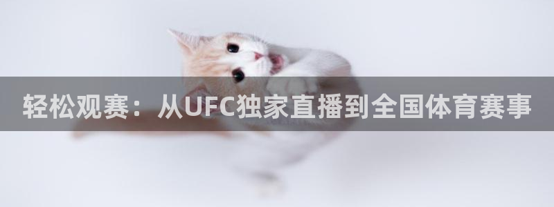 轻松观赛：从UFC独家直播到全国体育赛事